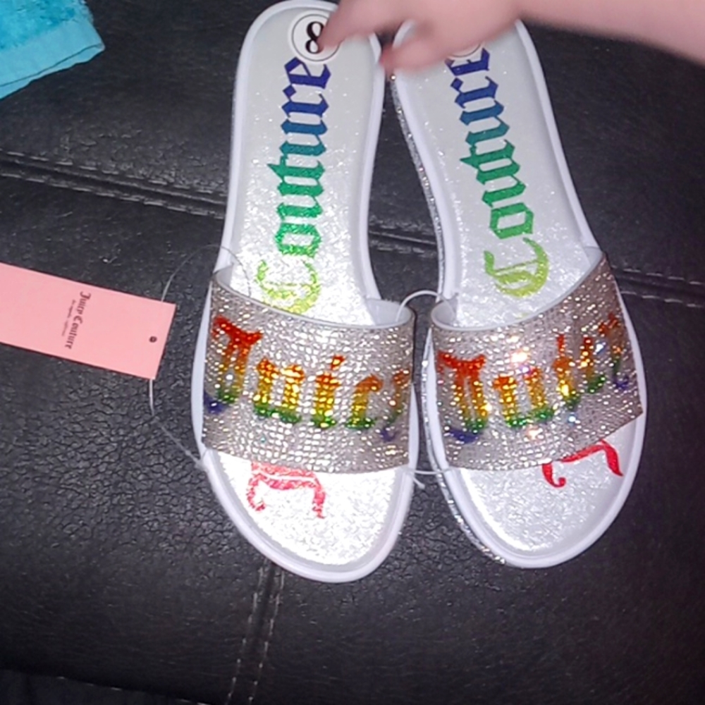 NWT Juicy Couture Rhinestone Slides